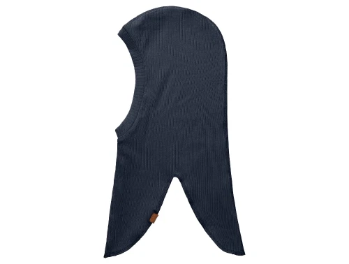 Name It balaklava i dark sapphire ribstrik set fra siden